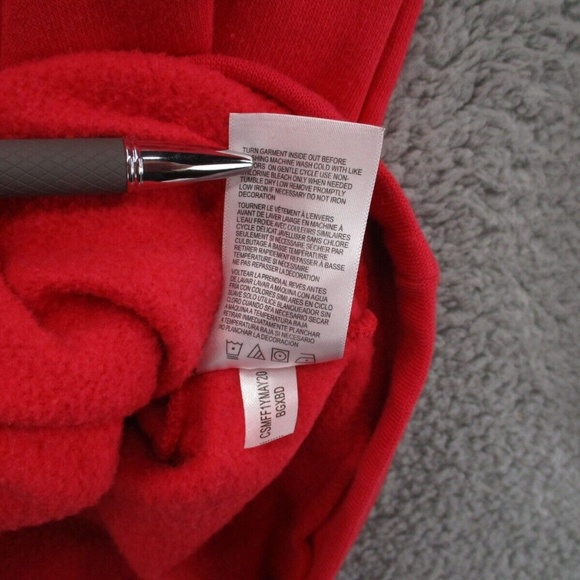 VINTAGE Champion y2k Georgia Bulldogs UGA Hoodie Adult Medium Red Black Football - Picture 7 of 15